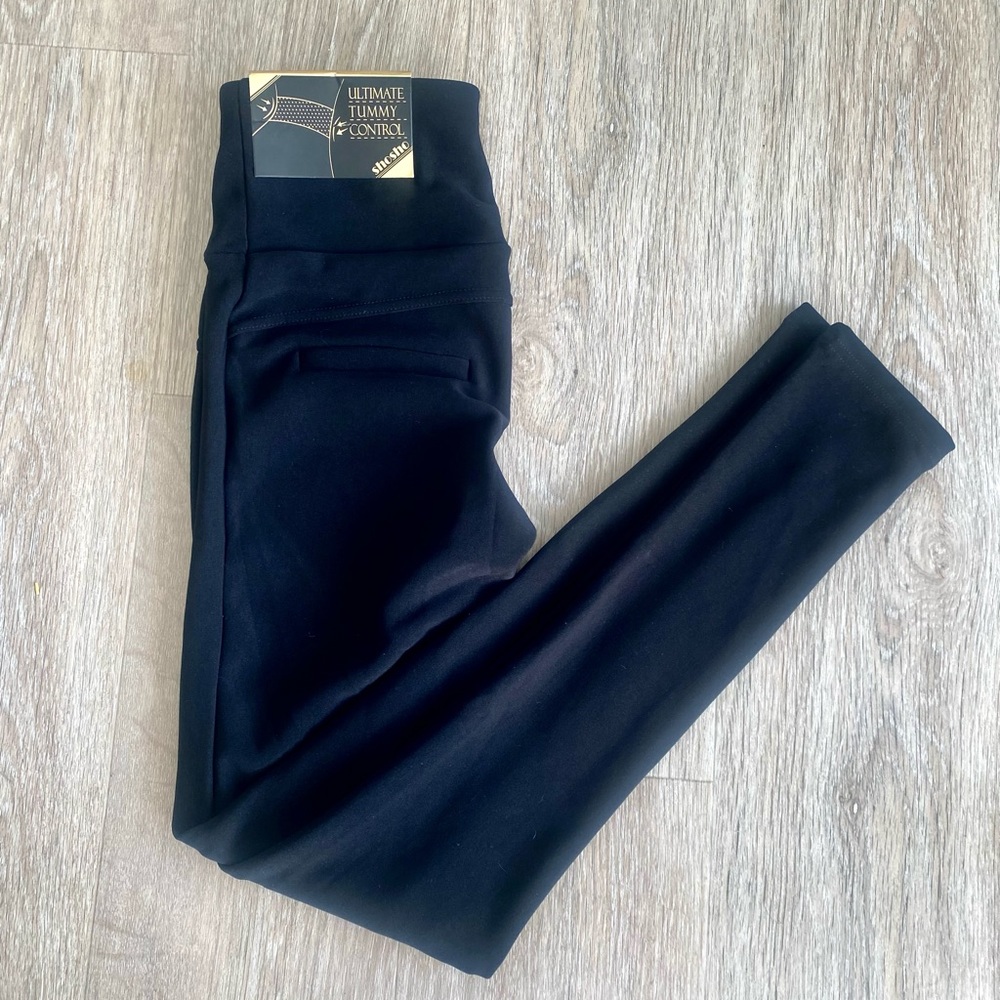 NWT Ultimate Control Top High Waist Black Pants Size XS